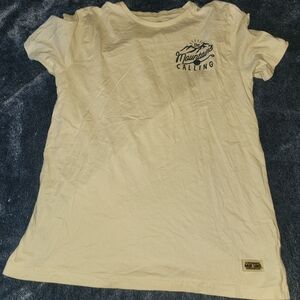 Mountain Calling Cream Tee